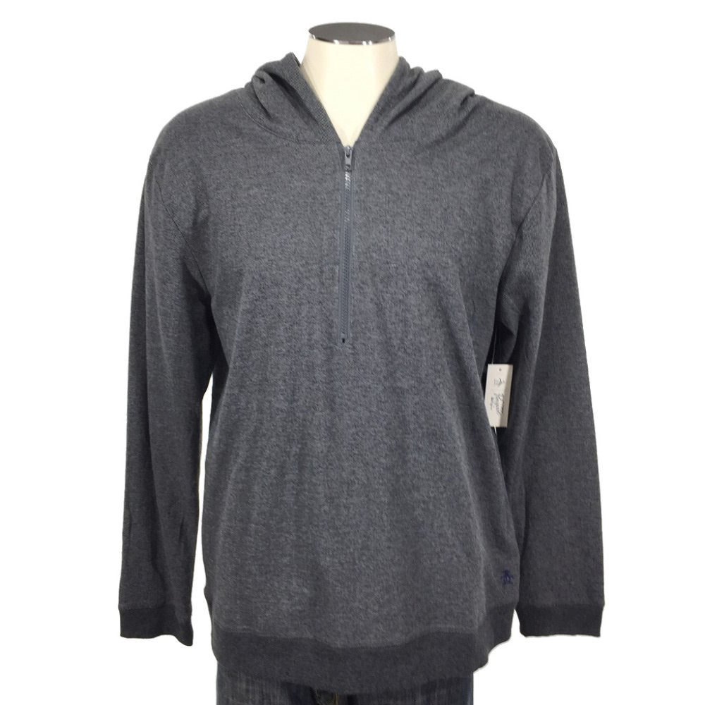 Original Penguin Zip Hoodie Sweatshirt Sky Captain